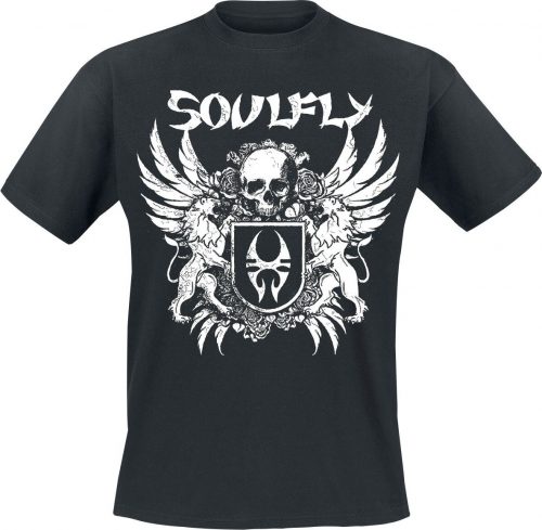 Soulfly Skull Crest Tričko černá