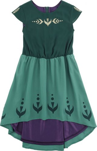 Frozen Anna - Prom detské šaty zelená