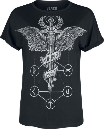 Black Premium by EMP Tričko s vikingským potiskem Dámské tričko černá