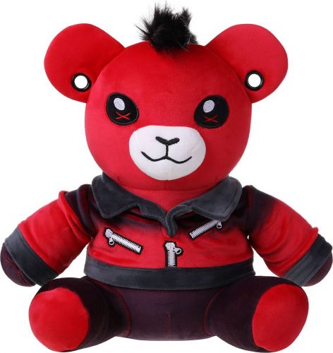 Corimori Ember - Punkový medvídek plyšová figurka červená