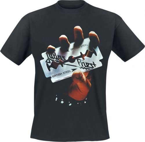 Judas Priest British Steel Album Tracklist Tričko černá