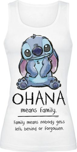 Lilo & Stitch Ohana Means Family Dámský top bílá