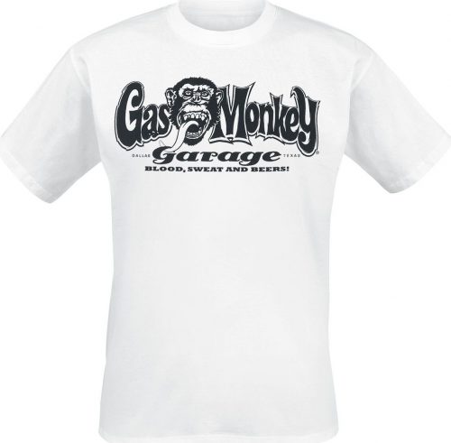 Gas Monkey Garage Logo Tričko bílá
