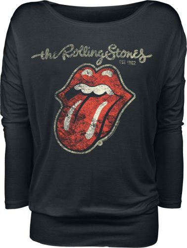 The Rolling Stones Plastered Tongue Dámské tričko s dlouhými rukávy černá