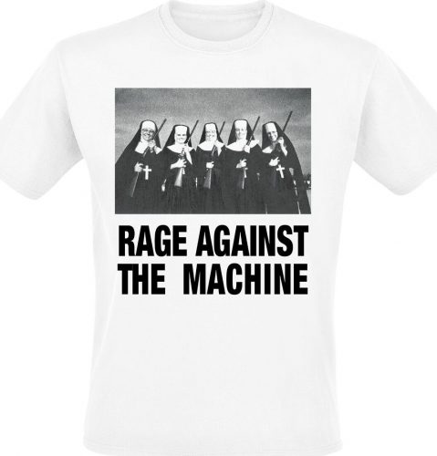 Rage Against The Machine Nuns And Guns Tričko bílá