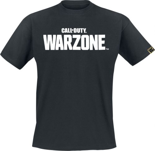 Call Of Duty Warzone Logo Tričko černá