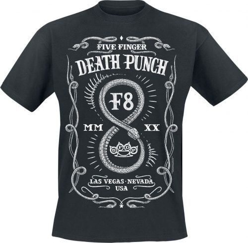 Five Finger Death Punch F8 Infinity Label Tričko černá