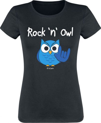 Tierisch Rock 'n' Owl Dámské tričko černá