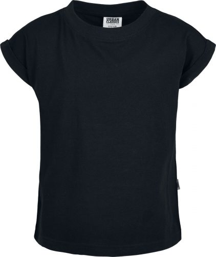 Urban Classics Dívčí organické tričko s rozšířenými rameny detské tricko černá