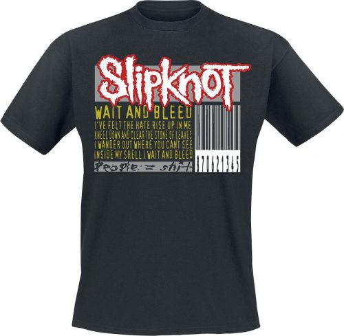 Slipknot Wait & Bleed Barcode Tričko černá