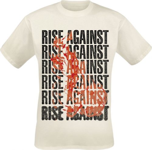 Rise Against Flame Tričko šedobílá