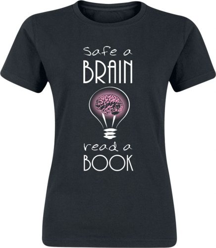 Sprüche Save A Brain - Read A Book Dámské tričko černá
