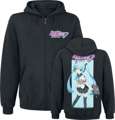 Vocaloid Hatsune Miku - Ready for Business Mikina s kapucí na zip černá