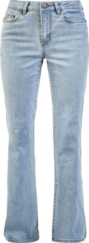 Urban Classics Dámské rozšířené denimové kalhoty s vysokým pasem Dámské džíny modrá