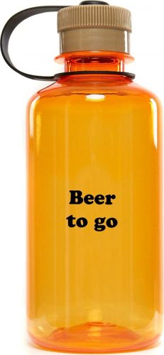 Urban Classics Beer To Go Statement Bottle láhev oranžová/cerná