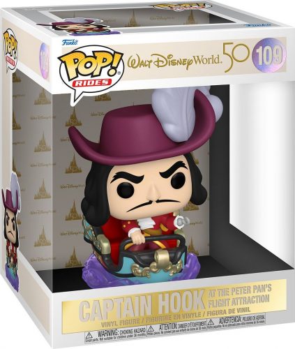 Peter Pan Vinylová figurka č. 109 Walt Disney World 50th - Captain Hook on Peter Pan's Flight Attraction (Pop! Ride) Sberatelská postava standard