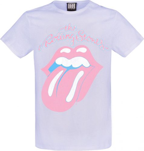 The Rolling Stones Amplified Collection - Washed Out Tongue Tričko šerík
