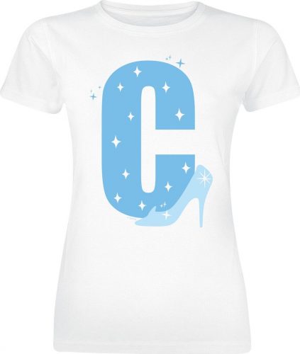 Disney Princess Alphabet C Is For Cinderella Dámské tričko bílá