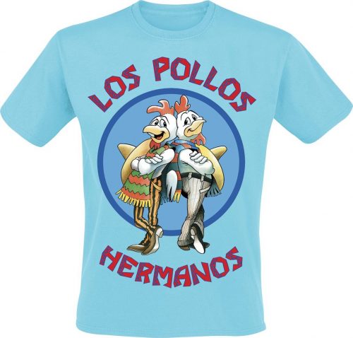 Breaking Bad Los Pollos Hermanos Tričko světle modrá