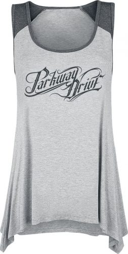 Parkway Drive Logo Šaty skvrnitá světle šedá / tmavě šedá skvrnitá