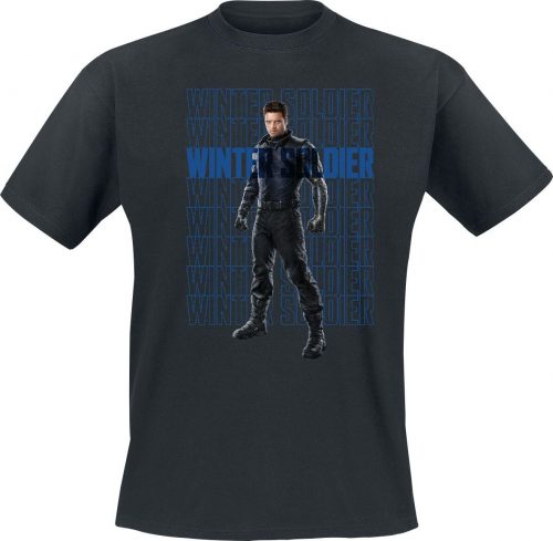 Captain America Winter Soldier Tričko černá