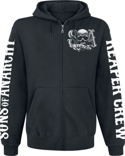 Sons Of Anarchy Reaper Crew Mikina s kapucí na zip černá