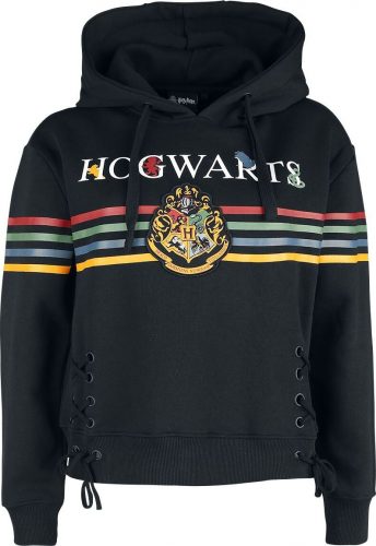 Harry Potter Hogwarts Dámská mikina s kapucí černá
