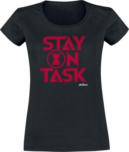 Black Widow Stay On Task Dámské tričko černá
