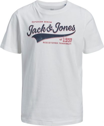 Jack & Jones Tričko Logo detské tricko bílá