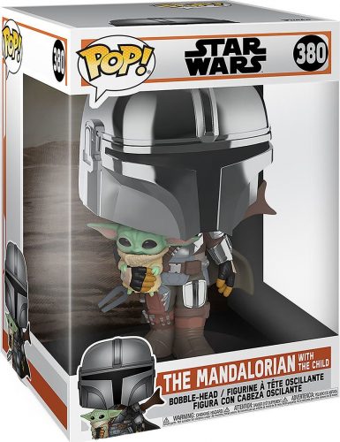 Star Wars Vinylová figurka č. 380 The Mandalorian - The Mandalorian with the Child (Jumbo Pop!) Sberatelská postava standard
