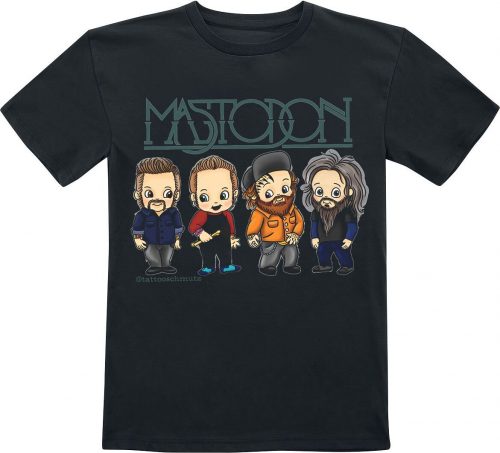 Mastodon Kids - Band Characters detské tricko černá