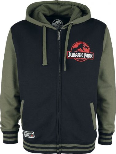 Jurassic Park Isla Nublar Mikina s kapucí na zip cerná/zelená