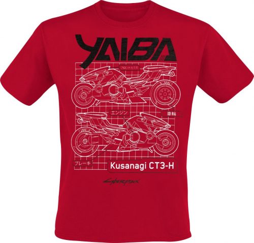 Cyberpunk 2077 Yaiba Kusangi CT3-H Tričko červená