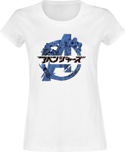 Avengers Japanese Logo Dámské tričko bílá