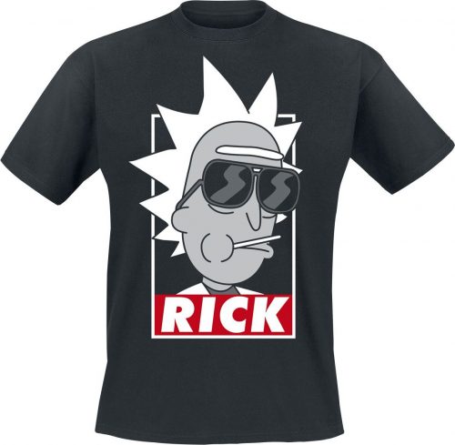 Rick And Morty Rick Tričko černá