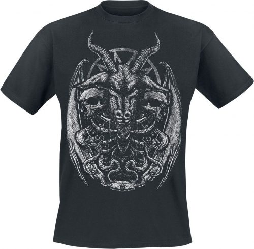 Gothicana by EMP T-Shirt mit düsterem Frontprint Tričko černá