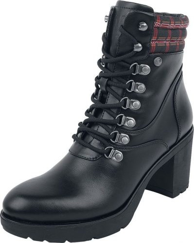 Black Premium by EMP Černé boty s podpatky a vzorem boty černá