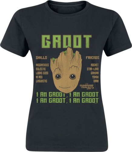 Strážci galaxie Groot - Skills Dámské tričko černá