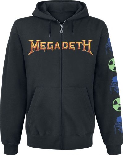 Megadeth Rust in peace Mikina s kapucí na zip černá