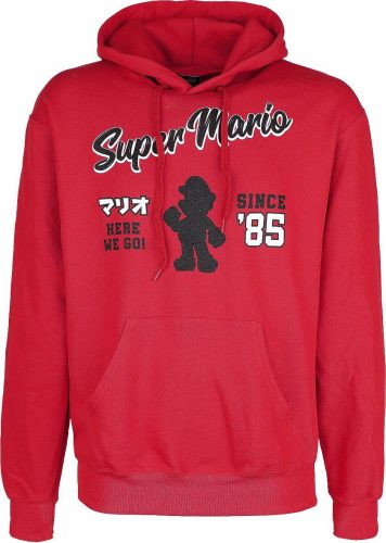 Nintendo Super Mario - Since 85 Mikina s kapucí červená
