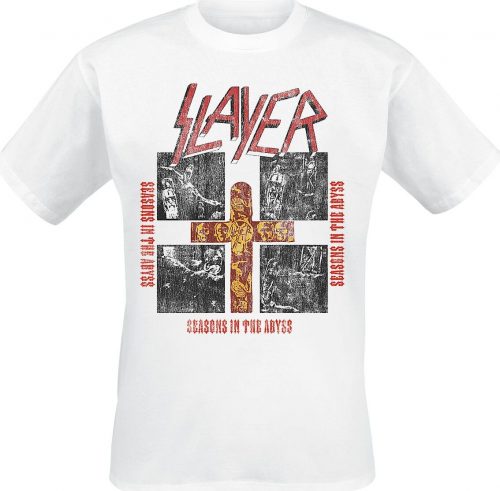 Slayer Seasons Quad With Eagle Tričko bílá