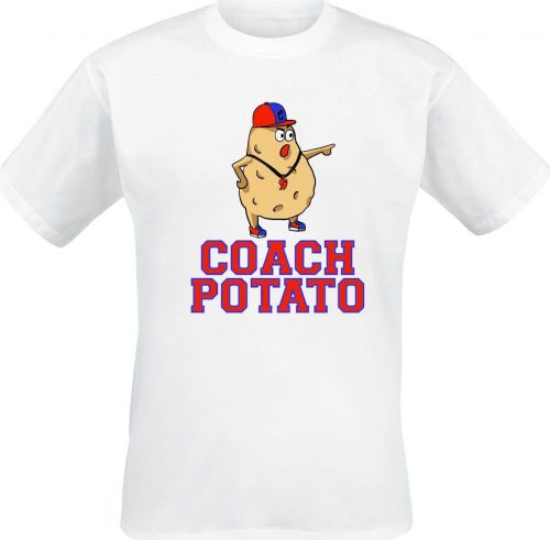 Sprüche Coach Potato Tričko bílá