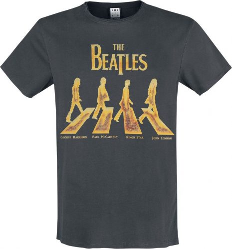 The Beatles Amplified Collection - Gold Abbey Road Tričko charcoal