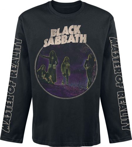 Black Sabbath Master of Reality Photo Tričko s dlouhým rukávem černá