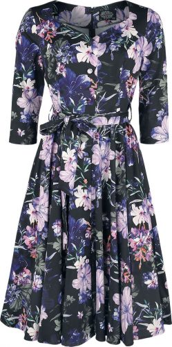 H&R London Květované šaty Faye s kolovou sukní Šaty vícebarevný