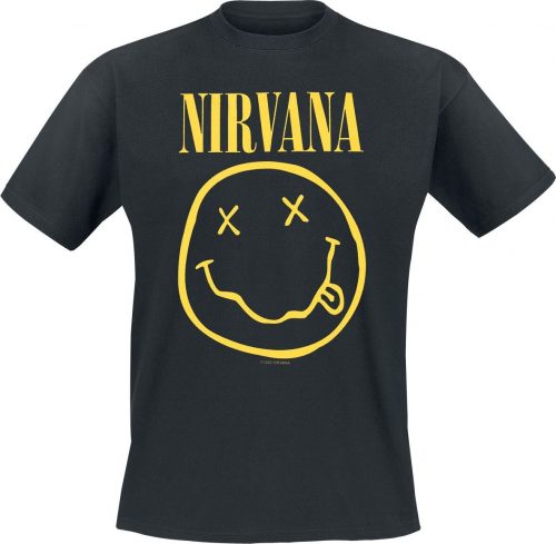 Nirvana Smiley Tričko černá