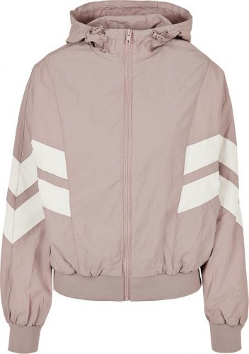 Urban Classics Dámská bunda s netopýřími rukávy DámskÁ sportovní bunda šedobílá/růžová
