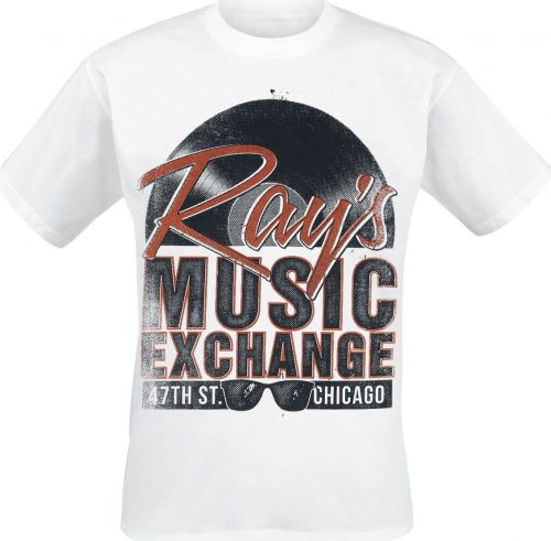 Blues Brothers Ray's Music Exchange Tričko bílá