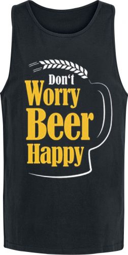 Don`t Worry Beer Happy Tank top černá