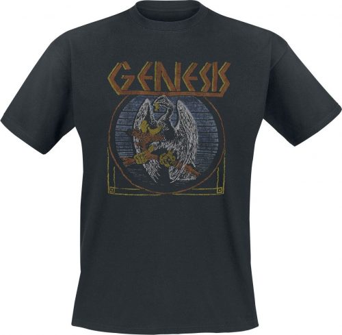 Genesis Distressed Eagle Tričko černá